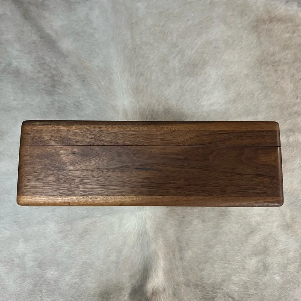 Elegant Wooden Briefcase with Handle